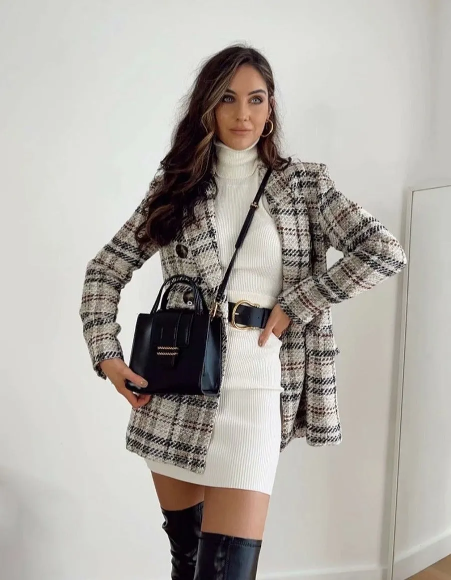 Blazer & Rok Set - Dames - Stijlvolle Blazer met Bijpassende Rok in Hoogwaardige Stof