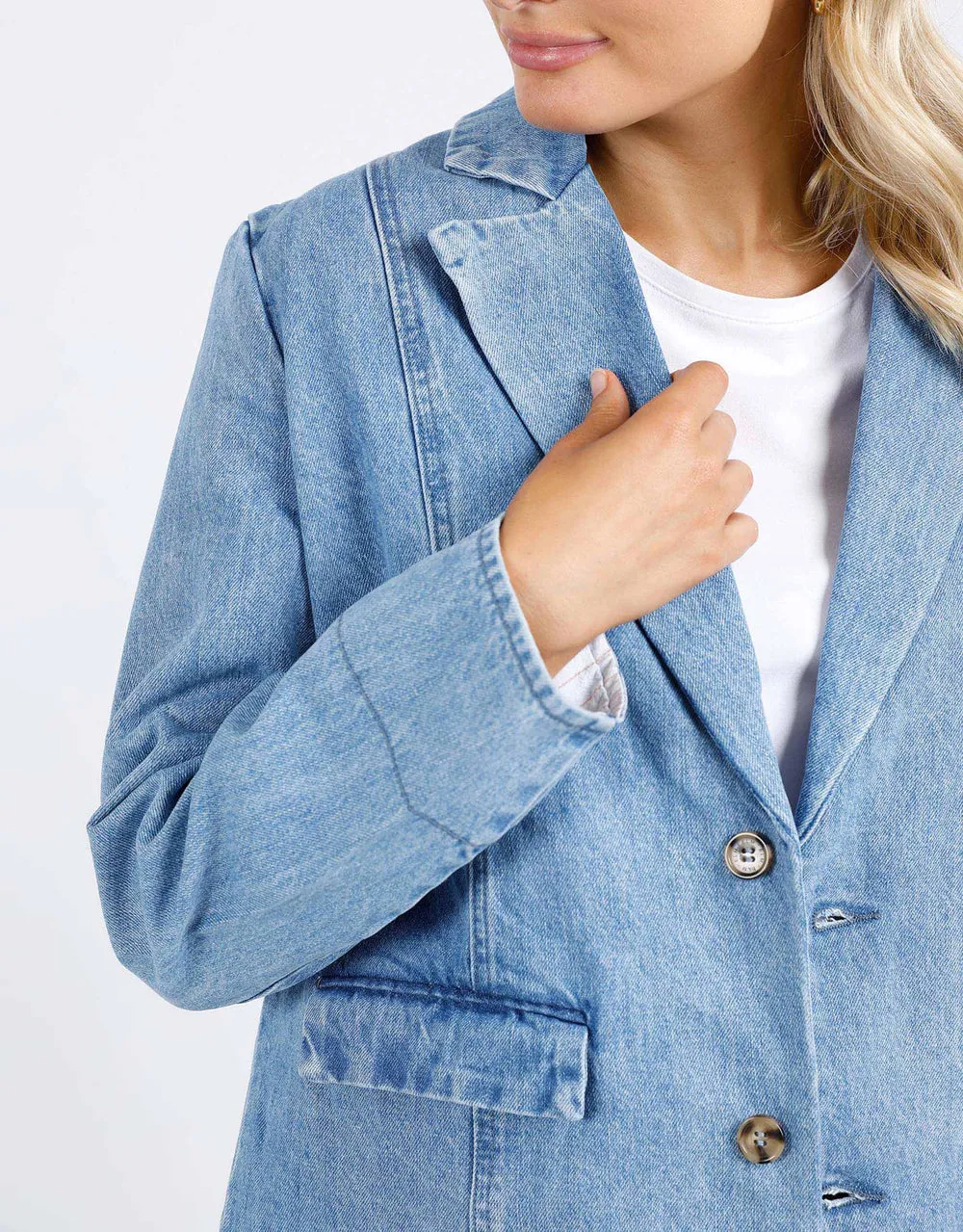 Cate Denim Blazer